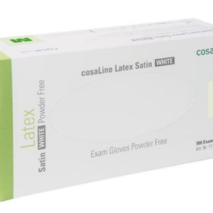 3630 – 3633 Gant à usage unique cosaLine Satin en latex non poudré, blanc